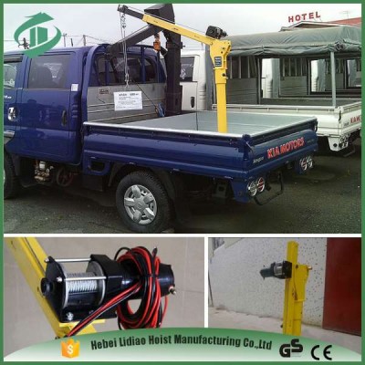 1000LBS pickup truck boom crane pick up truck crane with winch