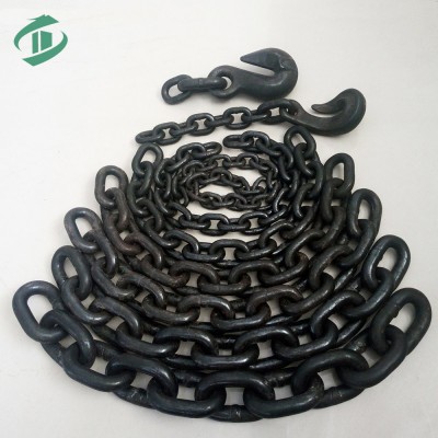 Black metal steel chain