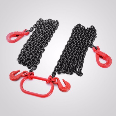 Self locking Hook Shortener WLL 1.9/2.6/3.5T 8mm 2 Legs 3M Lifting Chain Sling